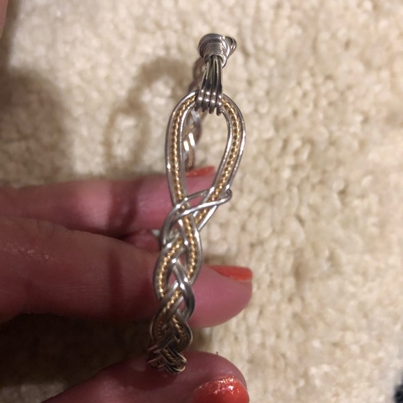 Bracelet, beautiful gold and silver - Picture 3 of 11